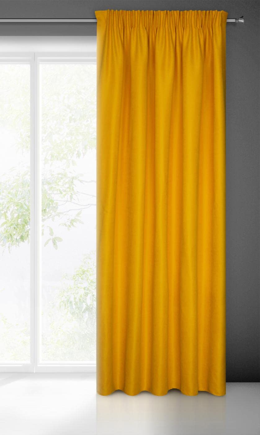 Eurofirany Curtain Ruffle Tape Tunnel Plain – 1 Piece Living Room Bedroom