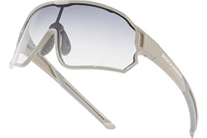 ROCKBROS Kids Photochromic Cycling Glasses, UV400 Clear to Dark Transition Sports Sunglasses for Youth Boys Girls Age 8-14