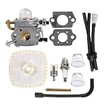 Savior C1U-K78 Carburetor with Air Filter Fuel Line Kit for Echo PB200 Carburetor PB201 ES210 ES211 Blower A021000942 A021000943