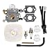 Savior C1U-K78 Carburetor with Air Filter Fuel Line Kit for Echo PB200 Carburetor PB201 ES210 ES211 Blower A021000942 A021000943