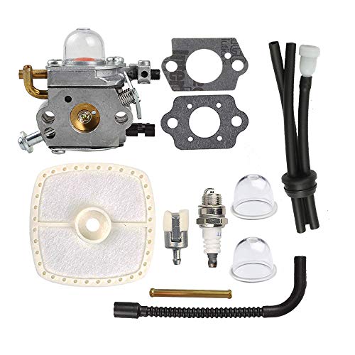 Savior C1U-K78 Carburetor with Air Filter Fuel Line Kit for Echo PB200 Carburetor PB201 ES210 ES211 Blower A021000942 A021000943