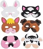 8 Assorted Foam Animal Masks: Amazon.co.uk: Toys & Games