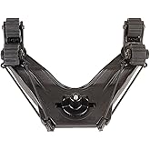 YakAttack DoubleHeader with Dual RotoGrip Paddle Holders | Offset Kayak Paddle Holder | Multi-Accessory Track Mount | Includes SnapNStrap Tethers | Compatible with GearTrac & Most Kayak Tracks