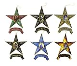 Elvis Presley Star Collectible Christmas Ornament 6-Piece Set