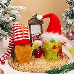 Christmas Gnome Decorations 2-Pack Handmade Swedish