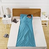 Lightweight Warm Roomy Cotton Sleeping Bag Liner Sleep Sack - Camping Travel Outdoor Picnic Travel Sheet Sleep Sack Comfortable, for Travel, Youth Hostels, Picnic, Planes, Trains 82