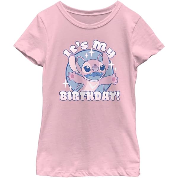 Nickelodeon Bob Esponja - Camiseta De Manga Corta Para Niñas, Rosa Claro
