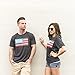 Epivive American Flag USA T Shirt: Red, White and Blue Graphic Tees for Men, Women, Teens and Kids - Large