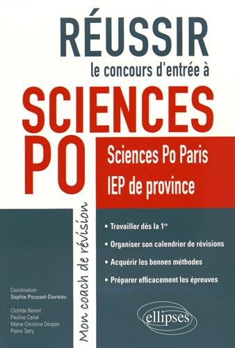 Réussir le concours d'entrée à Sciences Po