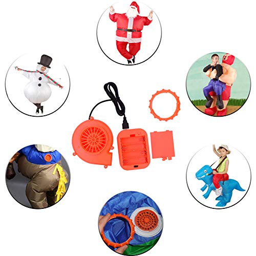 ZISUEX USB Mini Fan Blower Potable Inflatable Costume Fan for Halloween
