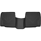 Husky Liners X-act Contour Floor Mats | Fits 2015-2019 Ford Explorer w/Out 2nd Row Floor Console | 2nd Row, 1-pc Black - 53431