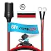 [UL Wire]Chanzon Female Cigarette Lighter Outlet 6Ft + Eyelet Terminal Plug Power Supply Cord 12V 16AWG Heavy Duty Cable Accessory 15A Fused DC Power 12 24 Volt Socket for Car Tire Inflator Air Pump primary