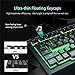 VicTsing Ultra-Slim Rainbow LED Backlit Gaming Keyboard USB Wired with Multimedia Shortcut Keys, 19-Key Anti-ghosting, Ergonomic Wrist Rest, All-Metal Panel Spill-Resistant Keyboard for PC/Laptop