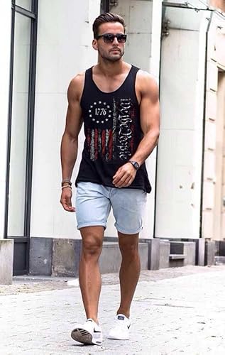 CM-Kid July 4th Shirts for Mens American Flag Clothes 1776 We The