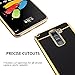 TabPow LG G Stylo 2 (LS775) Case, Electroplate Glossy Finish, Drop Protection, Shiny Luxury Case for LG G Stylo 2/ LG Stylus 2 LTE - Black Gold