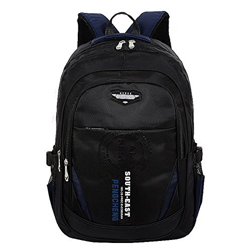 Panda Kelly Unisex School Backpack Student Book Bags for Teenage Girls Boys (Navy)