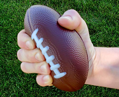 LMC Foam Footballs Brown White Black 3 Pack 4.75 Inches - Thumbnail 6