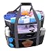 Mesh Beach Bags and Totes, AOMAIS MAX Capacity 30L/150lbs Durable Toy Tote Bag with Removable Strap& 8 Extra Pockets& Inside Pocket for Beach, Picnic (Black, Large)