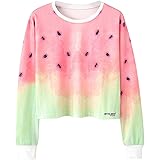love gesture print crop hoodie