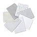 KINGSO 7PCS Cotton Fabric Bundles Quilting Sewing DIY Craft 17.7x17.7inch Gray