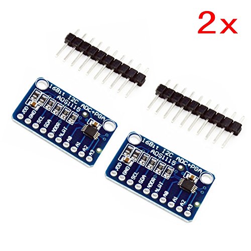 JZK 2 x CJMCU-ADS1115 Mini 16 Byte Precision Analog-to-Digital Converter ADC Development Board Module - Thumbnail 4