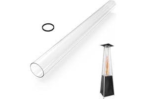 onlyfire Patio Heater Glass Tube Replacement, Outdoor Heater Replacement Parts for 4-Sided Pyramid Heater