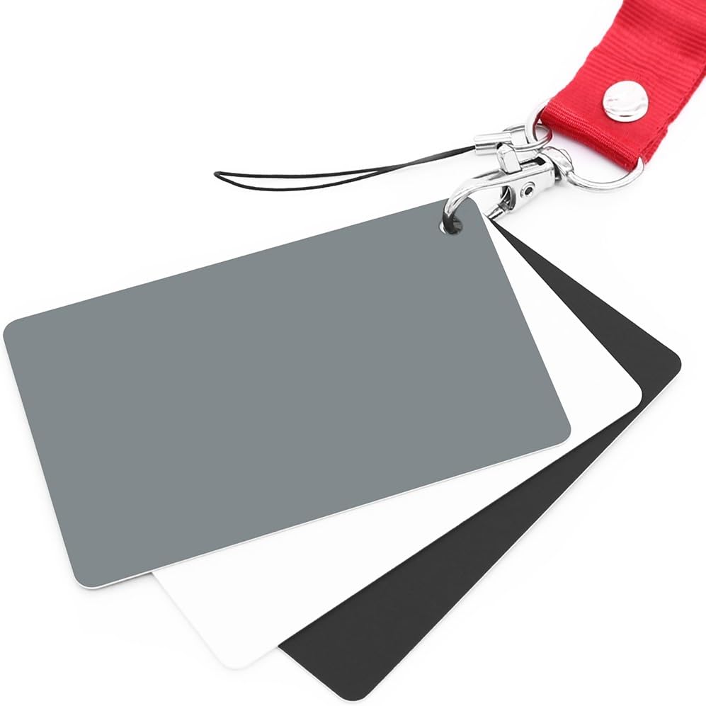Anwenk Grey White Balance Card 18% Exposure Calibration Camera Checker DSLR Film