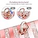 VEGO Galaxy S10 Plus (Not S10) Case Glitter with Ring Holder Kickstand for Women Girls Bling Diamond Rhinestone Sparkly Fashion Shiny Cute Protective Case for Galaxy S10 Plus (Stripe Rose Gold)