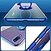 Huawei Y9 Prime 2019 Case, Honor 9X Case [360° Ring Stand] Crystal Clear [Electroplated Edge] Silicone Thin Cover Compatible with Huawei Y9 Prime 2019 / Honor 9X (Blue, Y9 Prime 2019)