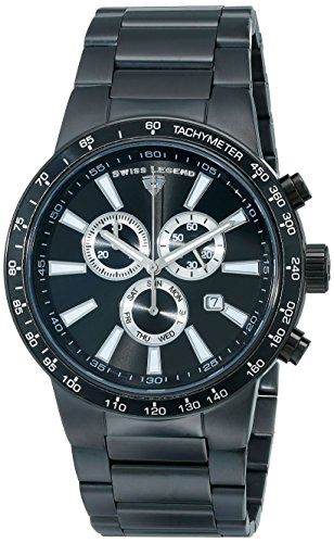 Swiss Legend Men’s 10057-BB-11 Endurance Collection Chronograph Stainless Steel Watch