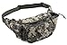 Mens Large ACU Digital Camo Polyester 5 Pocket Fanny Fannie Hip Waist Pack Bag with Key Ring Carabiner