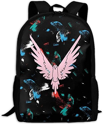 Pink Logan Paul Logo Maverick Fashion Backpack College School Laptop Bag Daypack Travel Shoulder Bag For Unisex