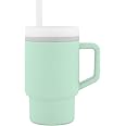 Infantino My 1st Tumbler – Adorable Miniature Tumbler with Leak-Resistant Straw and Toddler-Friendly Handle, Encourages Hydration, Easy to Clean, 9 fl. oz, Cool Mint