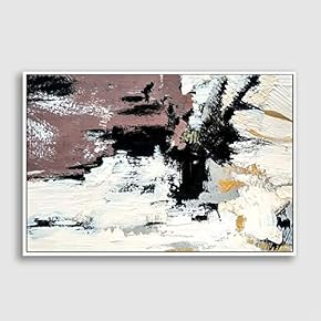 Framed Canvas Wall Art for Living Room, Bedroom Abstract Impression Canvas Prints for Home Decoration Ready to Hanging - 16x24 inches