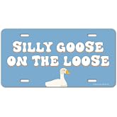 Honey Dew Gifts, Silly Goose on The Loose, Funny License Plate, Decorative License Plate, Vanity Plates, Front Tag Plate, Novelty License Plates, Women Car Accessories, 12 inch by 6 inch, HDG-1631