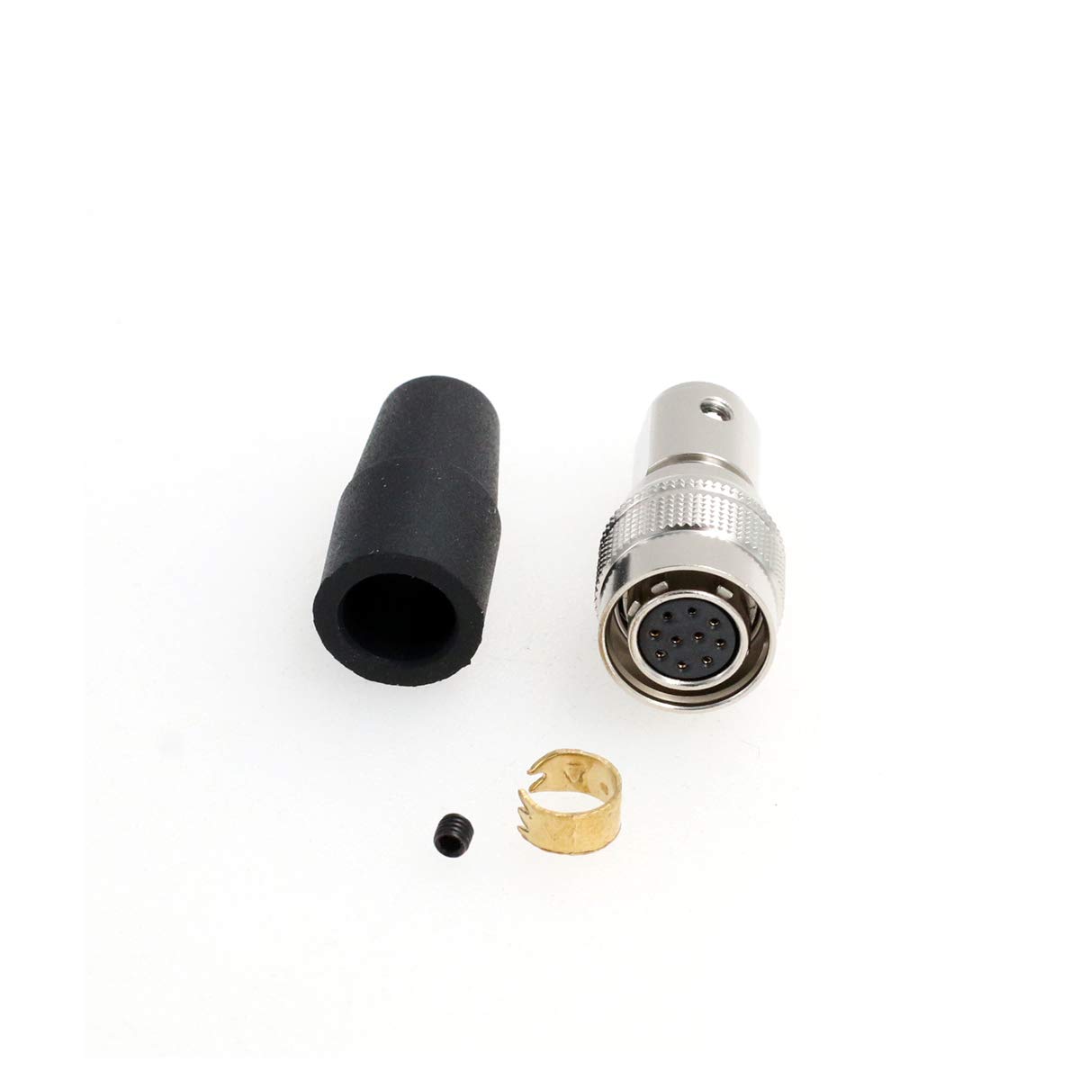 SZRMCC HR10A-10P-10S Hirose 10 Pin Female Push-Pull Self-Locking Connector Plug for Industrial Camera (10 Pin, Female)
