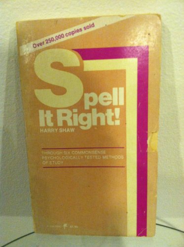 Spell It Right! 0064650839 Book Cover