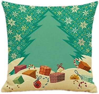 Bestwiss Christmas Tree Christmas Sofa Bed Home Decor Pillow Case Cushion Cover (18 X 18', #5)