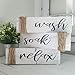 Wash Soak Relax Bathroom Decor Set Wood Distressed Farmhouse Signs