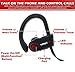 Wireless Bluetooth Headphones Mic Premium Bass HD Stereo Earphones Noise Cancelling IPX7 Waterproof Earbuds iPhone Samsung iOS Android 4.1 Headset Running Sports Gym workout by My smart life Product