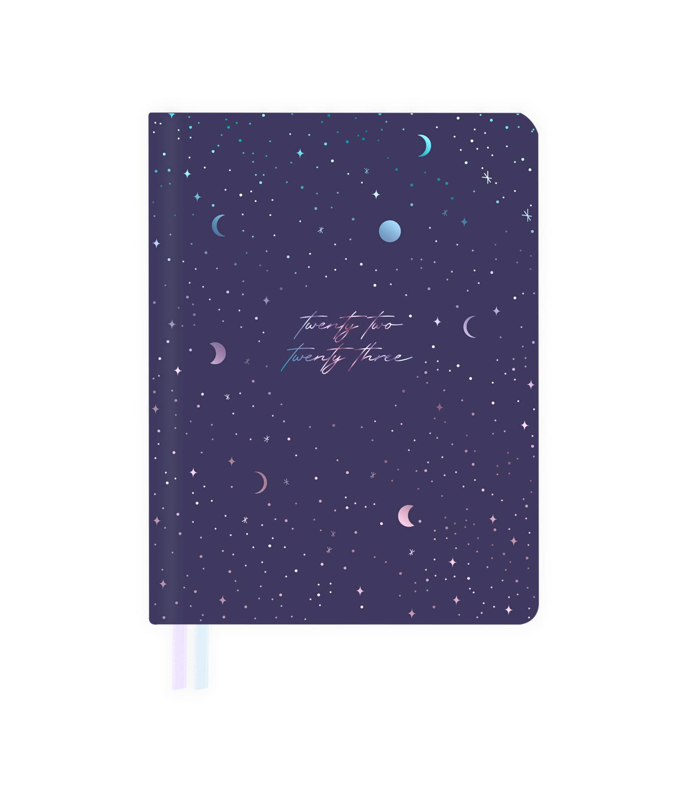 Academic Calendar 22-23 - Stella - Day Page - Size A5-15 x 20 cm - Flexible Binding - Language: Spanish - English - Includes Sticker and Two Tabs - Takenote Agenda