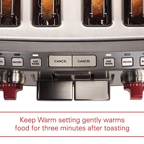 Wolf Gourmet 4Slice ExtraWide Slot Toaster with Shade Selector, Bagel and Defrost Settings
