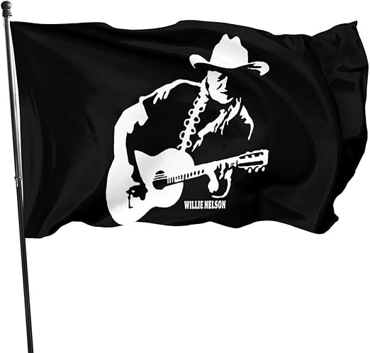 Amazon Com Ashleyssnavely Willie Nelson Garden Flag Outdoor Flag