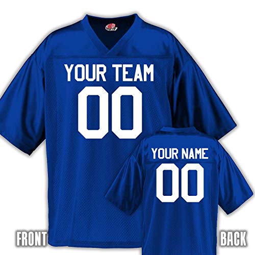 Custom Football Jersey for Youth and Adult you Design Online in Adult medium in Royal Blue
