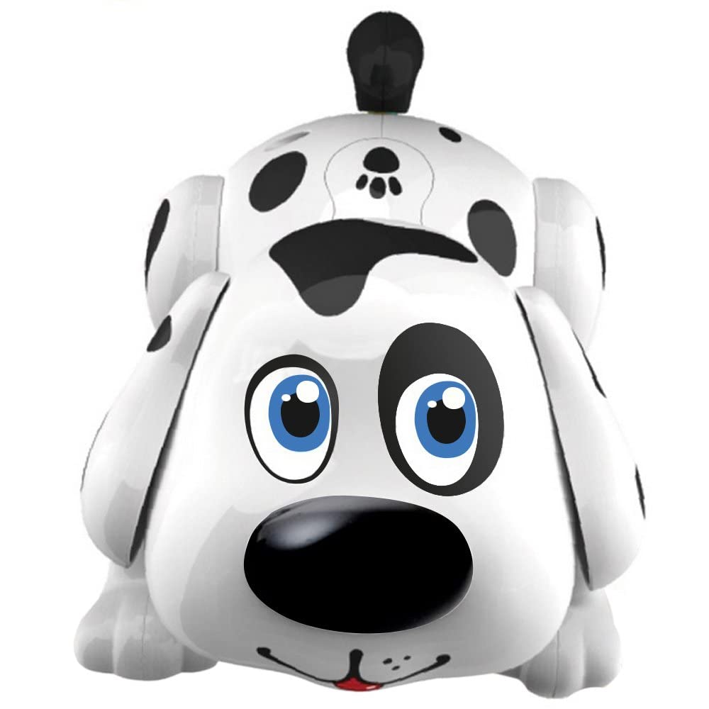 WEofferwhatYOUwant Robot Dog Spanish Harry – Bilingual Interactive Dalmatian Puppy Toy – Touch Activated Pet That Walks Talks Barks Sings in Spanish – Educational Gift for Toddlers 2+