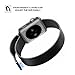 OROBAY Replacement Band for Apple Watch, Stainless Steel Mesh Loop Magnetic Closure Clasp Apple Watch Wristband Strap for Apple iWatch Sports&Edition (Black, 38 mm)