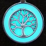 Magical Fairy Glow in the Dark Necklace Tree of Life Aqua