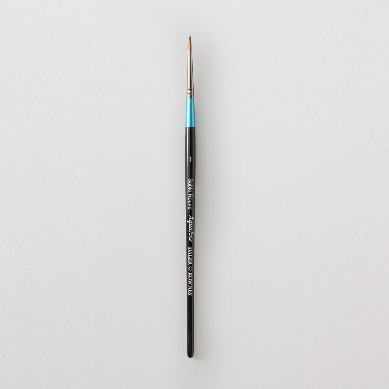 Daler-Rowney Aquafine Watercolour Brush, Natural Sable Hair, Short Handle, Round, 1