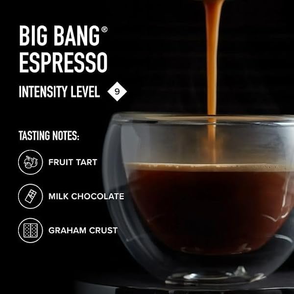 PEET’S COFFEE, MEDIUM ROAST ESPRESSO CAPSULES, COMPATIBLE WITH NESPRESSO ORIGINAL MACHINES, 100% ARABICA COFFEE – BIG BANG INTENSITY 9, 50 COUNT (5 BOXES OF 10 ESPRESSO CAPSULES)