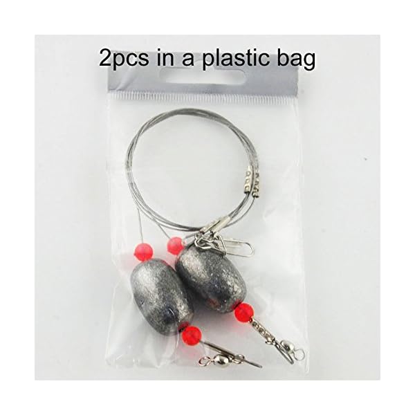 Easy-Catch-Fishing-Sinkers-Weights-4-Pack-1-12-Ounce-Fishing-Egg-Sinker-Rigs-with-Fishing-Swivels-and-Snap-for-Trout-Flounder-and-Bottom-Fish Easy-Catch-Fishing-Sinkers-Weights-4-Pack-1-12-Ounce-Fishing-Egg-Sinker-Rigs-with-Fishing-Swivels-and-Snap-for-Trout-Flounder-and-Bottom-Fish